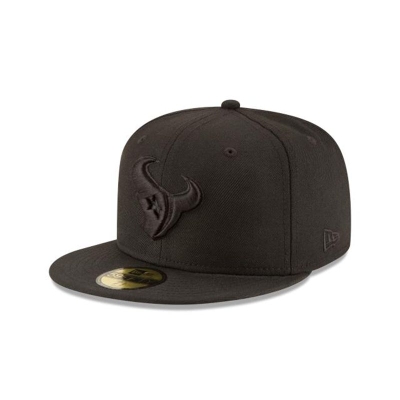 Sapca New Era Houston Texans NFL Black On Black 59FIFTY Fitted - Negrii